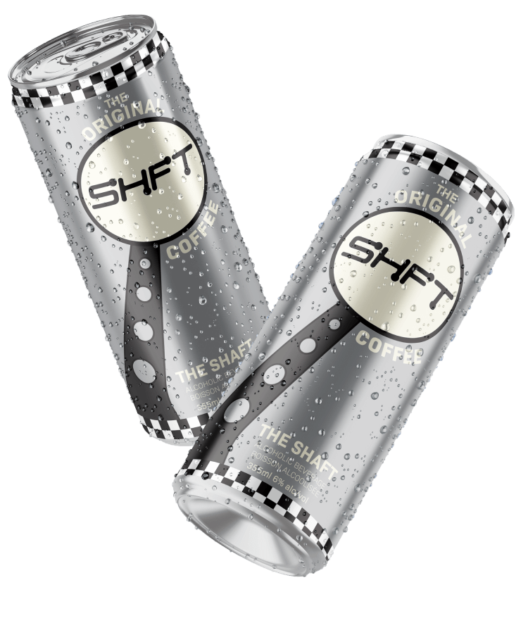 The Shaft Hard Coffee Cocktails by SHFT Drinks ready-to-drink cans